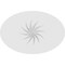 Ekena Millwork Standard Dalton Spiral Rosette With Square Edge, 7"W x 4 3/4"H x 1/2"P ROSP070X048X050DAL12 - alternate 2